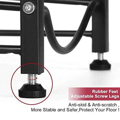 Water Bottle Storage Organizer - 5 Gallon Jug Holder Rack, 3-Tier Stackable Dispenser Stand for Office, Kitchen, Lobby, Foyer - Black