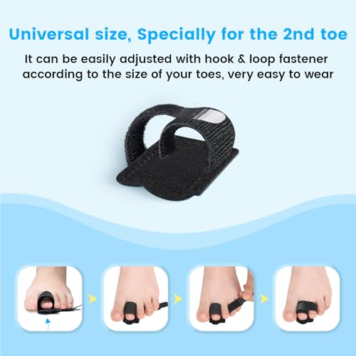 Hammer Toe Straightener Corrector Wrap for Women & Men, Hammer Toe Splint Support - 4 in package