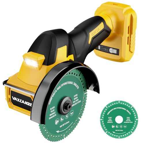 Cordless Cut Off Tool Compatible with DeWalt 20V Max Battery, 18,000 RPM Brushless Motor, 4" Blades (2pcs) with Dust Cover, 1.2mm Max Blade Thickness for Wood/Metal/Plastic¡¼BATTERIES NOT INCLUDED¡½