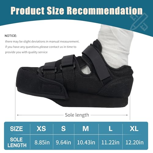 GHORTHOUD Forefoot Off-Loading Post Op Shoe Closed Toe Medical Walking Boot for Broken Toe Orthopedic Foot Brace for Post Bunion Hammertoe Surgery Brace (XL)
