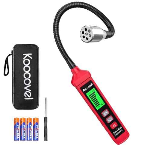 Gas Leak Detector, Portable Natural Gas Sniffer with 8-Inch Probe for Propane, Methane & Combustible Gases