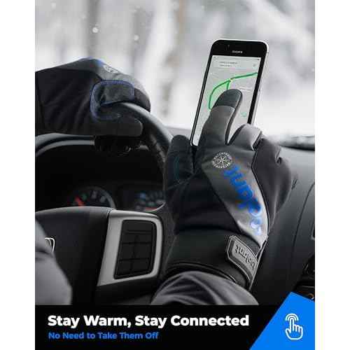 toolant 100% Waterproof Work Gloves for Men, Insulated Winter Gloves with Reinforced Palm for Cold Weather Protection, S-XXL