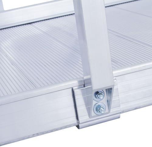 6' L Silver Spring Portable Wheelchair Ramp with Handrails, 850 lb. Capacity for Scooters, Walkers, Canes, Rollators - 6' L x 36" W