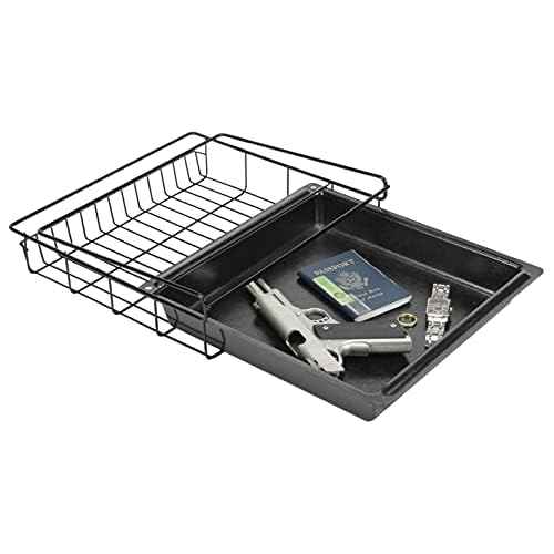 Lockdown Door Organizer Gun Safe, Large with Elastic Bands, Mounting Hardware and Durable Pockets for Handgun Storage, Gun Safe Management and Firearm Organization