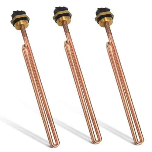 HE 90240 Heating Elements - Electric Hot Water Heater Elements Fits for Ecosmart ECO 18, 24, 27, 36 & Rheem RTEX-18, 24, 27 (3 Pack) - 9KW, 240V