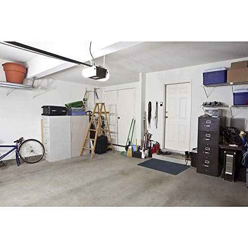 VersaTex Multi-Purpose Rubber Floor Mat for Indoor or Outdoor Use, Utility Mat for Entryway, Home Gym, Exercise Equipment, Tool Box Liner, Garage, Under-Sink, Patio, and Door Mat; 30" x 48", Black