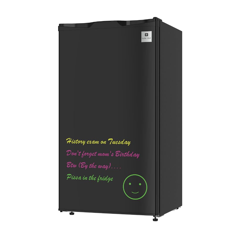 ARCTIC CHEF MINI FRIDGE, 3.2 cu. ft, Black Eraser BOARD