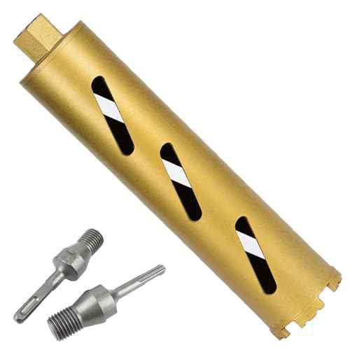 2.5" Dry Core Drill Bits for Cured Concrete with Rebar Brick Blonck Masonry etc 13in/330mm Drilling Depth£¬10mm Diamond Segment Height£¬2 Adapters