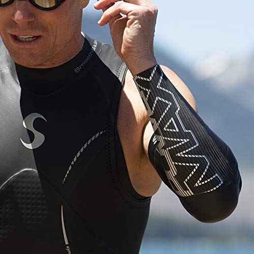 Synergy Neoprene Swim Sleeves - Adult, Sporty, Black, Women-Adults, Swimmers, Triathletes