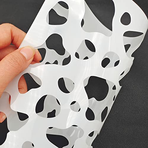 4 Pieces Cow Print Stencil A4 Animal Plastic Stencils ReusableTemplates for Painting on Wood Canvas Paper Fabric Floor Wall Tile DIY Crafts Decor