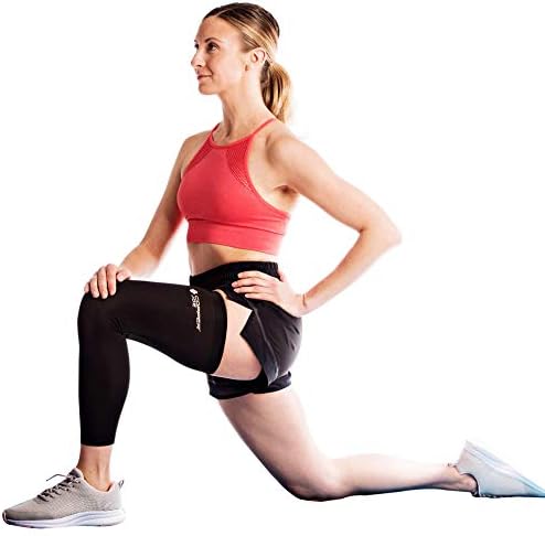 Copper Joe Full Leg Compression Sleeve Support for Knee, Thigh, Calf, Arthritis, Running and Basketball
