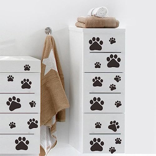 MLM Dog Paw Prints-Dog Pup Removable Vinyl Wall Sticker Decoration D?cor for Children Nursery Room Home D?cor Art Mural DIY