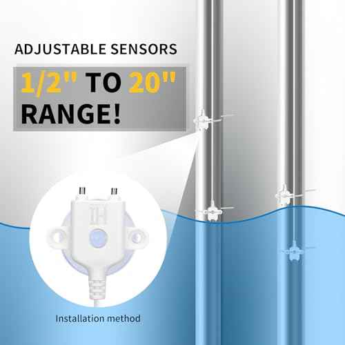 Hi-Lo Sump Pump Switch, Ortis Electronic Adjustable Float Switch Controller with Dual Sensors, LED Indicators, Corrosion-Resistant, 110/220V for Water Tanks Sewage Pits, Orange