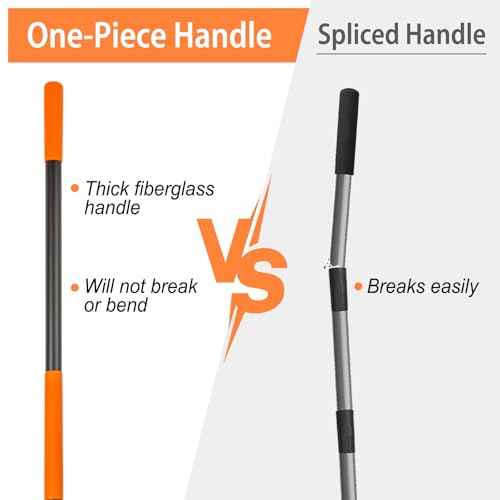 Hoe Garden Tool, Heavy Duty Garden Hoe for Weeding, Metal Garden Hoe with Long Handle, 58 Inches