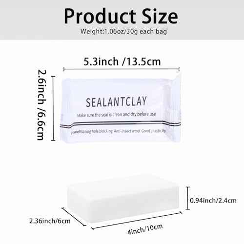 3-Pack Waterproof Sealant Mastic, 2025 New Repair Sealing Clay, for Wall Hole Repair, Air Conditioning and Drainage Pipes Quick and Easy Solution
