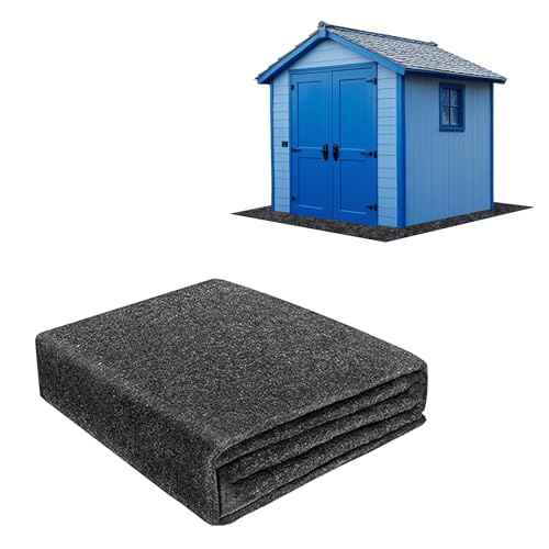 4 x 6 FT Outdoor Storage Shed Mat, 3mm Thickened Waterproof Shed Base Flooring Pad, Outdoor Carport Mat, Anti-Slip Dustproof Patio Furniture Floor Scratch Prevention