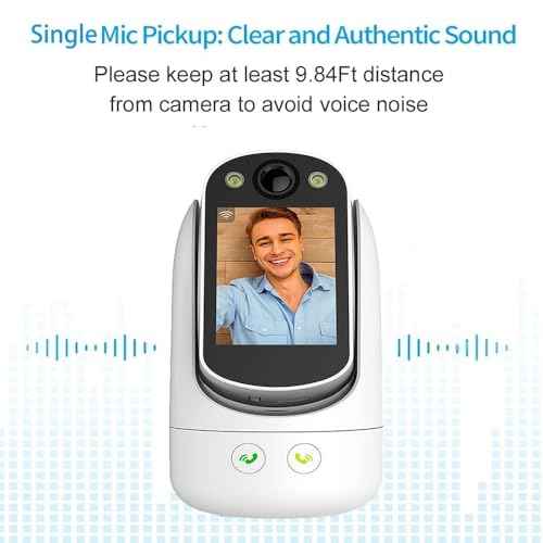 Video Call Security Camera Indoor, Nanny Camera Baby Camera Pet Camera,2-Way Video Call,2-Way Audio, 360¡ÆPan/Tilt WiFi Camera for Home Security, Motion Tracking, 1080P 2.8 inch HD Screen,Night Vision