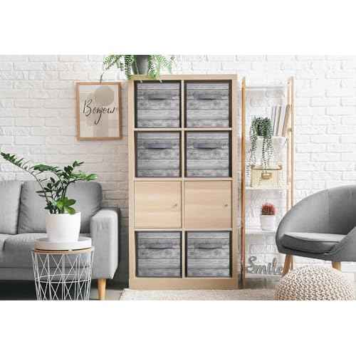 Sorbus Foldable Storage Bins - 11 Inch Sturdy Collapsible Fabric Storage Cubes with Handle - 4 Baskets for Organizing Clothes & Toys - Organization & Storage Baskets for Shelves, Pantry, Closet, Cubby