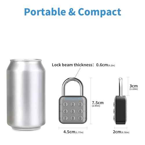 Combination Lock, Combination Lock for Locker, Locker Lock & Gym Locker Lock - High Security, Easy to Use for Gym, School, Travel, Outdoor
