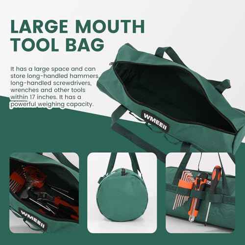 Tool Bags (2-Pack), Round Bucket Tool Bag Organizer,Garden Tool Bag, Outer Knitted Lanyard, Heavy-Duty 1680D Oxford Fabric, for Camping Storage,Hiking,BBQ Tool Storage(By ?WMEEII)
