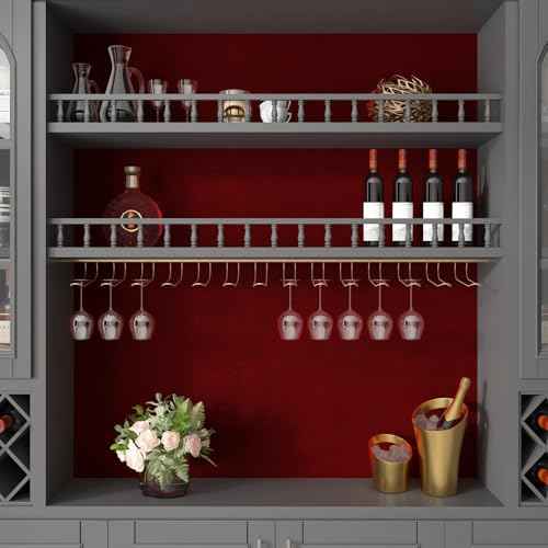 Stickyart Dark Red Velvet Wallpaper Peel and Stick Luxury Burgundy Felt Wallpaper for Liner Self Adhesive Soft Velvet Contact Paper Removable Felt Fabric Wall Paper for Shelf Bedroom Walls 12"x80"