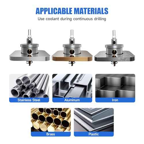 Pro Edge 20pcs Carbide Hole Saw Kit for Hard Metal, TCT 1/2"-2-1/4" Hole Cutter Set for Stainless Steel, Iron, Alloy, Aluminum, with Two Extra Titanium Plated Pilot Center Drill and Two L-Wrench