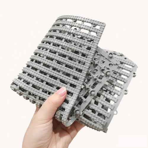 jxgzyy 24Pcs Interlocking Drainage Tiles, 12"¡¿12" Non-Slip Modular Interlocking Cushion Soft PVC Drainage Mat for Pool Bathroom Patio Balcony Boat Garage, Gray