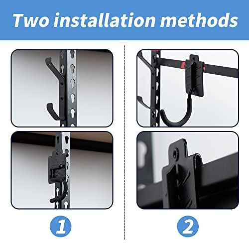 Ultrawall 5 Pack Shelving Hooks for Keyhole Shelves Organization, Utility Shelves Hooks for Clothes, Hats, Garden Tool Bags, Chainsaws, Cords, Tools Equipment