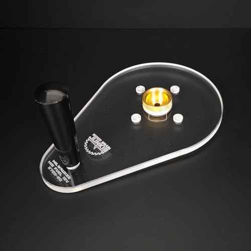 WOOD GRAIN JUNKIE¢ç TrimFit Pro¢ç 6¡±x9¡± Single Grip Router Base Plate Compatible with Milwaukee M18 FUEL 2723-20 ? Pre-Drilled, 3/8¡± Thick Clear Cast Acrylic Router Base Accessory, Made in USA