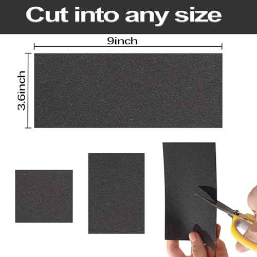 Sandpaper 36 Sheets 280/320/400/600/800/1000/1500/2000/3000 grit Assorted Wet Sanding Paper Automotive Sandpaper Assortment, for Car Wood Metal Furniture 9x3.6 Inch