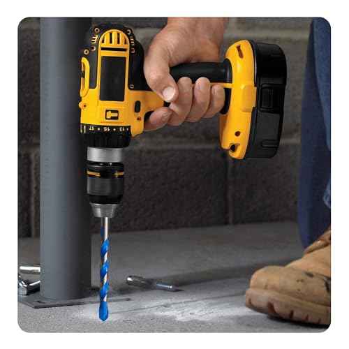 5PCS 15/64" Solid Carbide Drill Bit Set, Masonry Drill Bits, Concrete Drill Bits, Carbide Drill Bits for Glass, Tile, Brick, Cement, Plastic, Wood