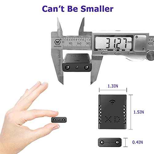 Spy Camera 1080P Indoor Hidden Camera Wireless, Mini Cameras, Home Security Cameras with Motion Detection, Night Vision, App Control Door SpyCam