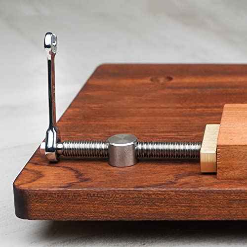 TOOLCOOL Bench Dog Clamp 3/4 Inch Dog Hole Clamp with Stainless Steel Bench Dogs for Woodworking MFT Table Workbench (2 Pack)