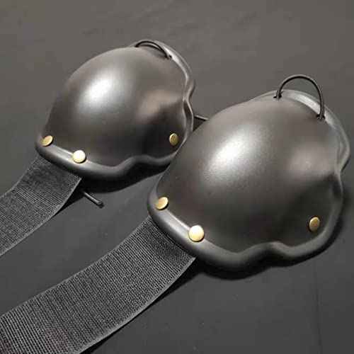 LEONARK Black Armoury Hema Knee/Elbow Protectors Knee/Elbow Pads Shell Knee Guard Caps (Knee Pads)