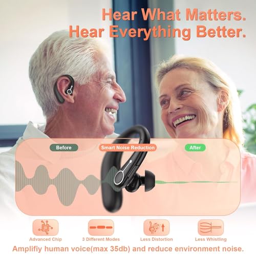 TTQ Hearing Aids, Hearing Aids for Seniors with Bluetooth, Hearing Aid Rechargeable with Noise Cancellation Upro