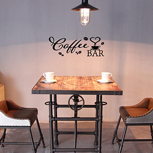 Coffee Bar Removable Vinyl Wall Decals | Kitchen & Office Decor | Coffee Bar Sign