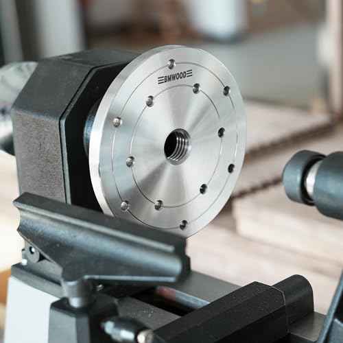 6" Face Plate with 1¡±X8TPI Thread, with Two Nylon Washers for Woodturning lathe,12 Mounting Holes.