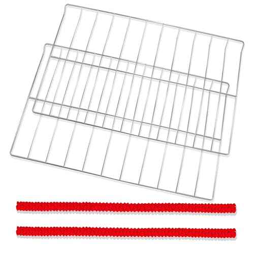WPW10550642, W10550642 Oven Rack, Compatible with Whirlpool WFG505M0MS, WFG32000MS Replacement Parts, Compatible with Amana Series AGR3130BAW, AGR4230BAB, 304 Stainless Steel, 25"L x 15"W. 2 Pcs