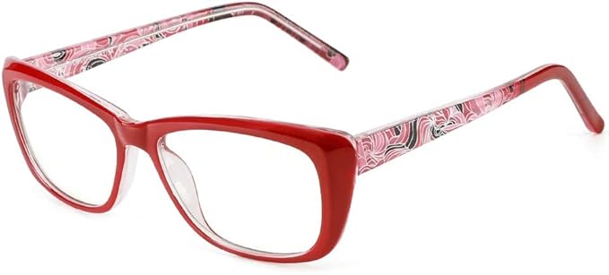 Cyxus Semi Rim Blue Light Glasses for Men Women TR90 Metal Frame UV Blocking Computer Glasses Clear Lens Square Eyewear