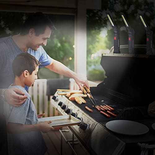 Tuanse 10 Pcs Fathers Day Tool Gifts Rechargeable LED Work Light with Magnetic Base and 360¡Æ Rotate Magnetic Flashlights for Mechanics Car Repair Home Garage Camping Gifts for Men Dad (Large)