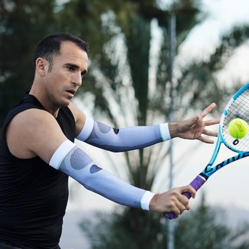 Bauerfeind Sports Compression Arm Sleeves - Gradient Compression Improves Oxygen/Blood Circulation - 1 Pair