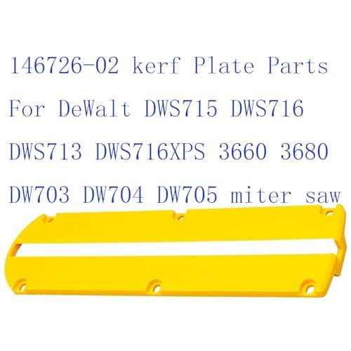 146726-02 kerf Plate Parts For DeWalt DWS715 DWS716 DWS713 DWS716XPS 3660 3680 DW703 DW704 DW705 miter saw