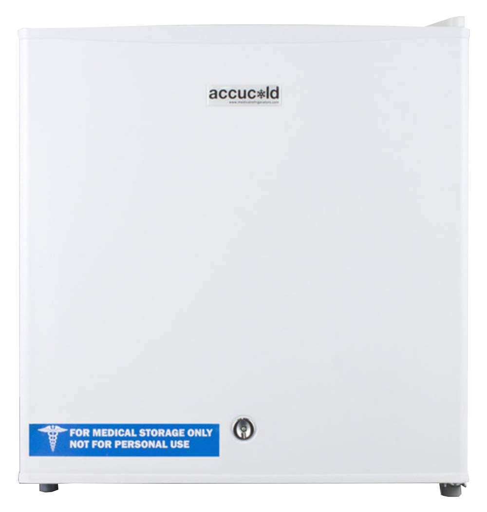 Accucold Compact Freezer, Countertop Freezer, 1.4 cu.ft. Capacity, White- FS24L