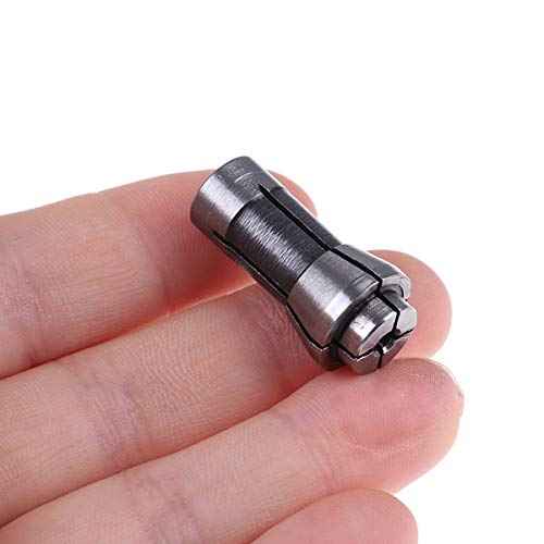 4 Pack Die Grinder Collet Grinding Machine Clamping Collet,2 Pack 3mm and 2 Pack 6mm Die Grinder Collet Grinding Machine Clamping Collet Adapter 1/4" and 1/8" Arbors Shanks