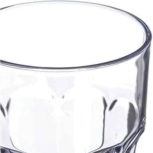 Carlisle FoodService Products Louis Tall Tumbler for Restaurants, Catering, Kitchens, Plastic, 32 Ounces, Clear, (Pack of 24)