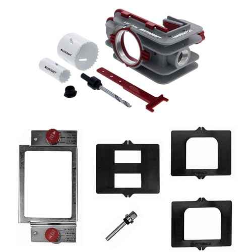 Milescraft 7301 Door Kit ? For Installing Door Locks, Knobs, and Hinges. Self-Clamping Lock Jig with Bi-Metal Hole Saws. Rout Common Hinge Mortises on Standard Doors. Cutting Tools Included