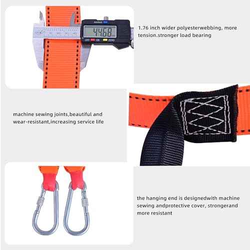 Fire Escape Ladder,32 FT Emergency Portable Safety Ladder,Extension Rope Ladder with 2 Hooks,2-3 Story Homes Reusable Safety Rope Ladder for Window Balcony Tree House