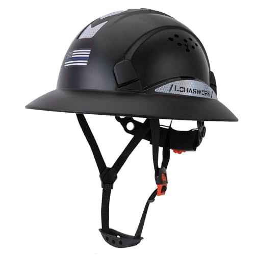 Full Brim Hard Hat Construction OSHA Approved Vented Hard Hat Cascos De Construccion Adjustable Cool Vent Work Safety Helmet for Men and Women