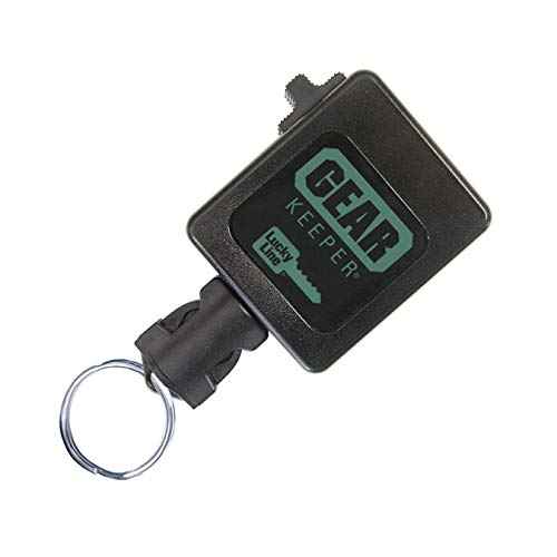 Lucky Line HIGH Force Gear Keeper, Industrial Strength Key Retractor with 42" Kevlar Cord, Clip-On, 1 per Pack (47301), Black, HIGH Force - Holds 15-28 Keys or 12 oz