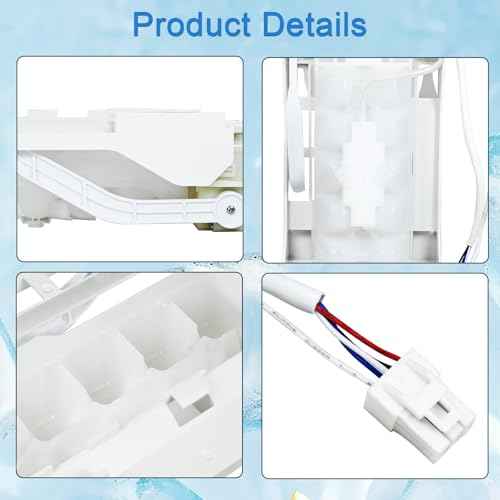 Upgraded 243297609 243297613 Ice Maker Replacement Parts Compatible with Electrolux Refrigerator Ice Maker Assembly, Replacement for 243297603 243297606 243297607